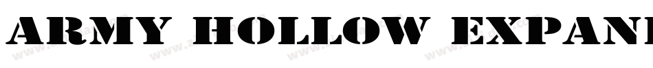 Army Hollow Expanded字体转换